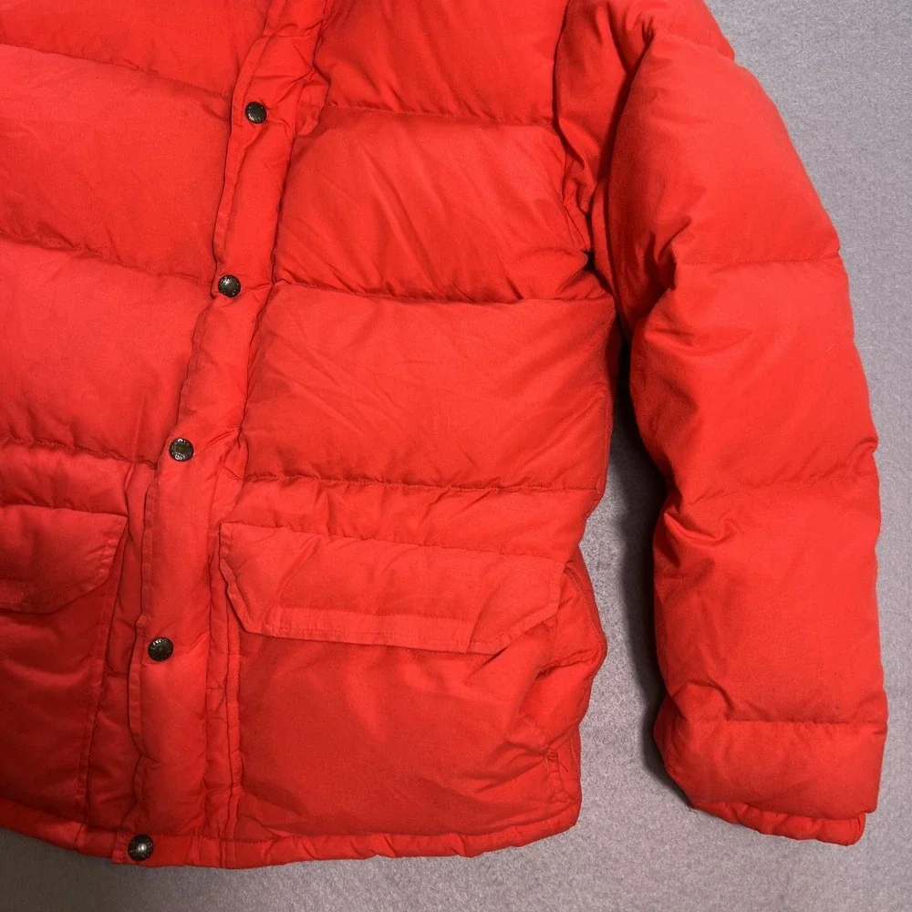 Vintage The North Face Jacket Mens M Red Down Puffer Hooded Parka Ski Outdoor